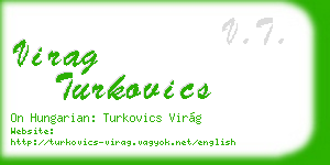 virag turkovics business card
