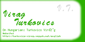 virag turkovics business card